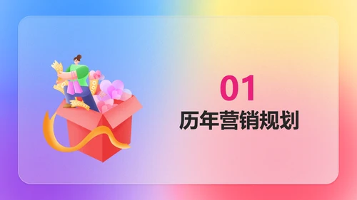 渐变双十一化妆品品牌促销策划PPT模板