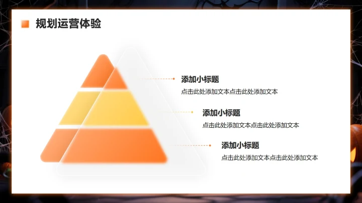 橙色暗黑卡通风万圣节消费趋势商业计划书PPT模板