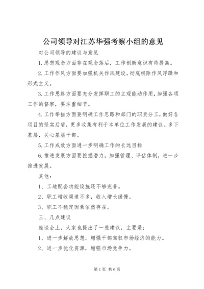 公司领导对江苏华强考察小组的意见 (4).docx