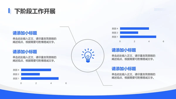 蓝色简约风员工晋升述职报告PPT