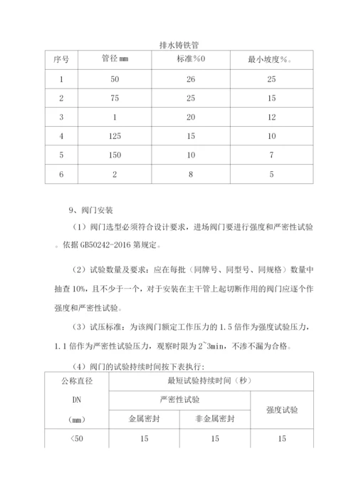 室内给排水工程施工方案.docx