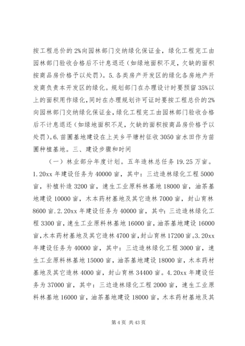 绿色城市实施方案.docx