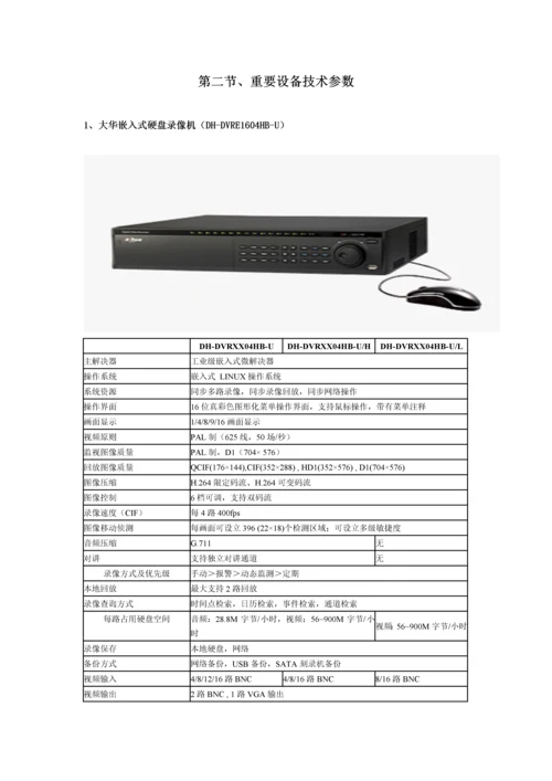 安防监控系统重点技术标投优秀标书范本范文.docx