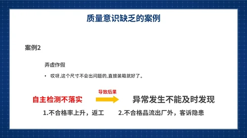 蓝色简约提升员工质量意识质量意识培训主题PPT模板
