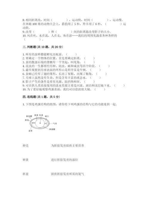 教科版科学三年级下册期末测试卷精品（实用）.docx