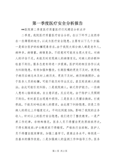 第一季度医疗安全分析报告 (2).docx