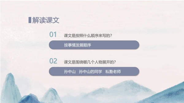 中国风语文三年级《不懂就要问》课件PPT模板