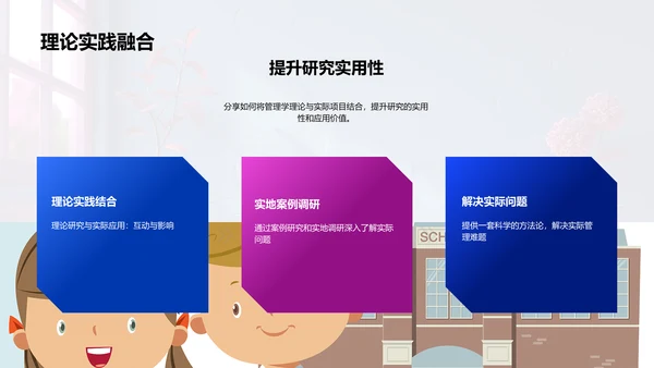 管理学研究实践PPT模板