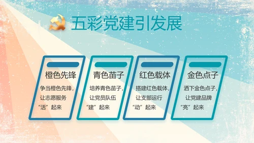 炫彩青春五四青年节共青团动态PPT