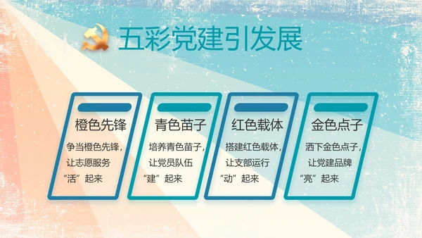 炫彩青春五四青年节共青团动态PPT