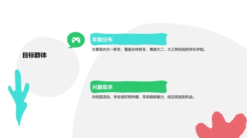 学生会招新宣传策划PPT模板