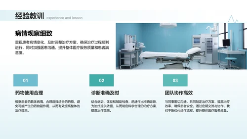蓝色商务风临床实习病例汇报PPT模板