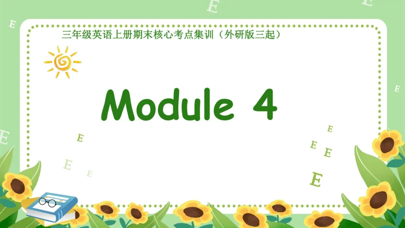Module 4（复习课件）-2023-2024学年三年级英语上册期末核心考点集训（外研版三起）（共