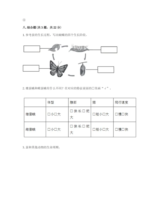 教科版小学科学三年级下册 期末测试卷（名师推荐）.docx