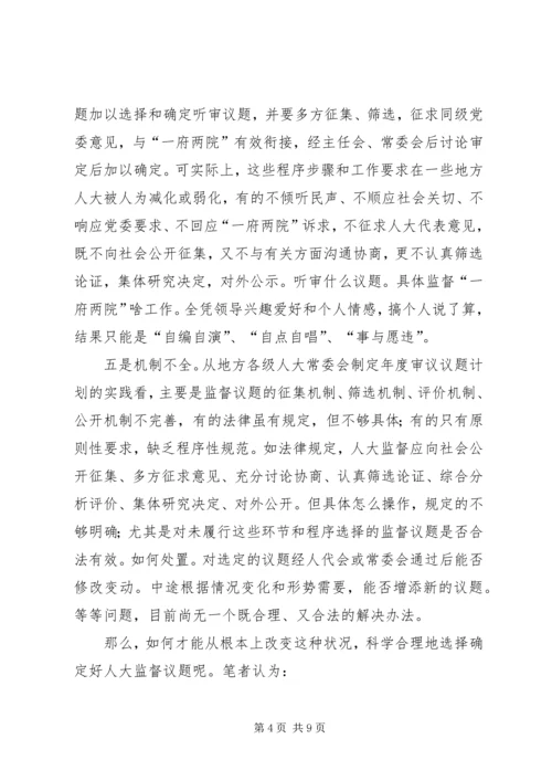 人大监督问题调研报告.docx