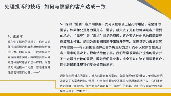 橙色商务简约客服投诉处理投诉处理及案例分析PPT课件