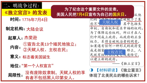 第18课美国的独立  课件