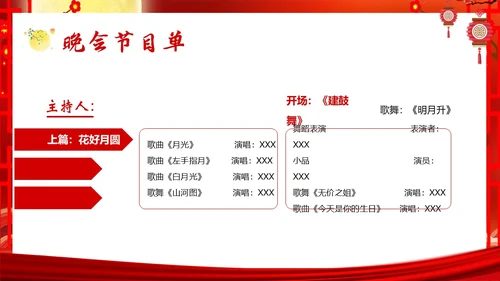 中秋节国庆节联欢晚会中秋国庆双节PPT课件
