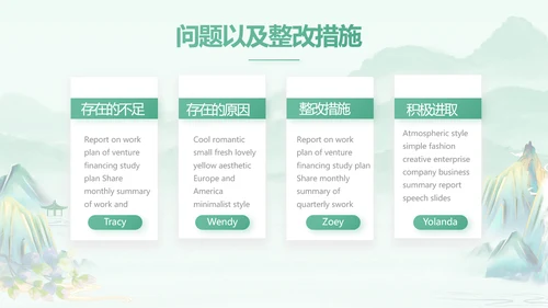 清新中国风春天春季旅游电子相册PPT