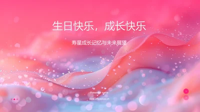 生日快乐，成长快乐PPT模板