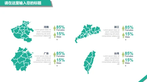 绿色扁平风通用PPT模板