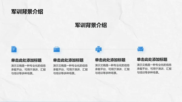 军训心得体会与分享PPT模板