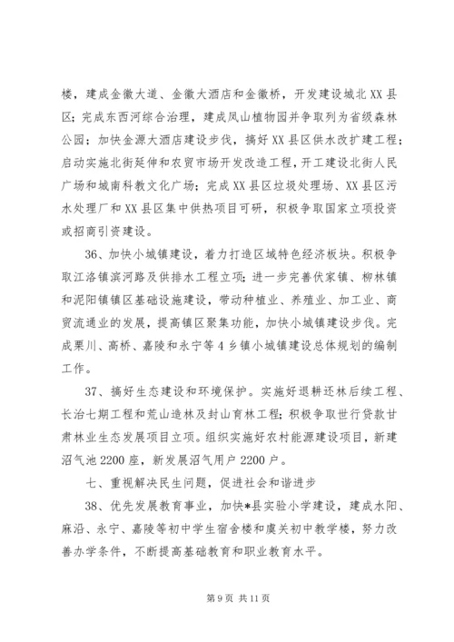 县发展和改革委员会工作要点 (6).docx