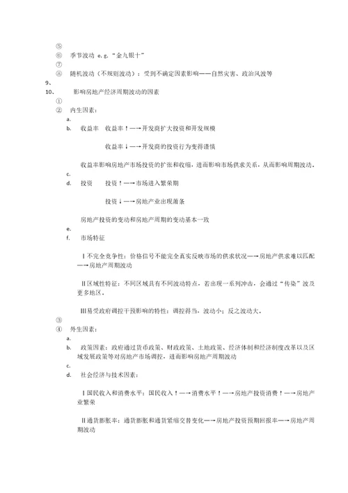 房地产经济学练习题汇总