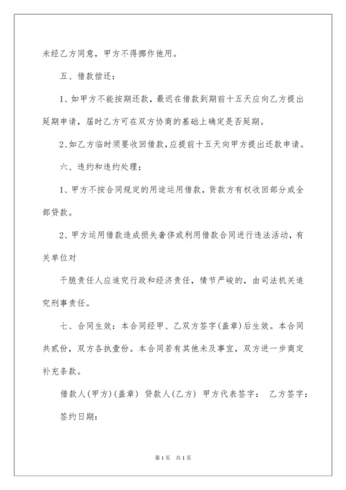 2022个人借款公司合同.docx