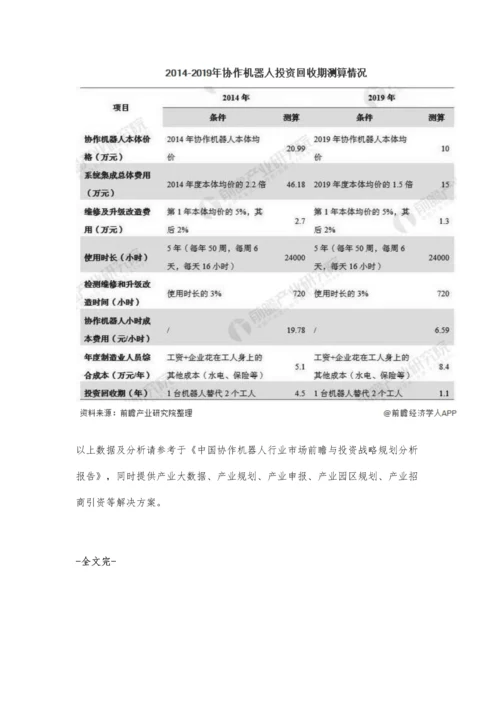 中国协作机器人行业市场现状及发展前景分析-将成为工业机器人发展未来.docx