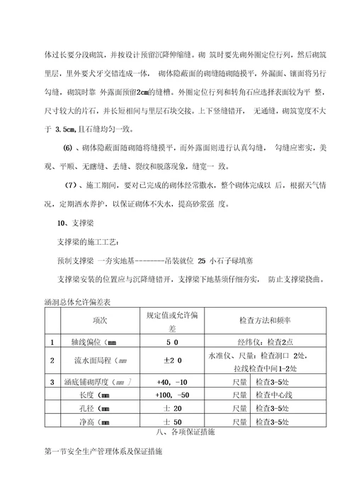 14M盖板涵分部、分项施工方案