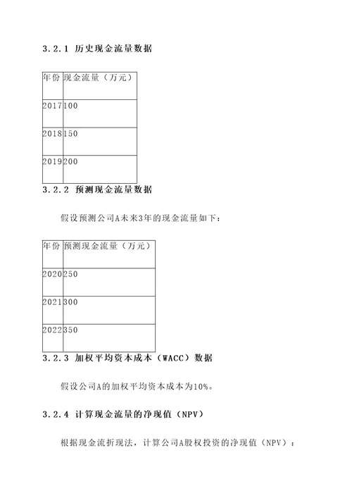 股权投资价值评估解决方案