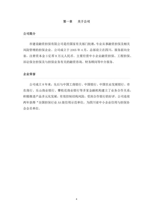融资担保有限公司员工手册(全套).docx
