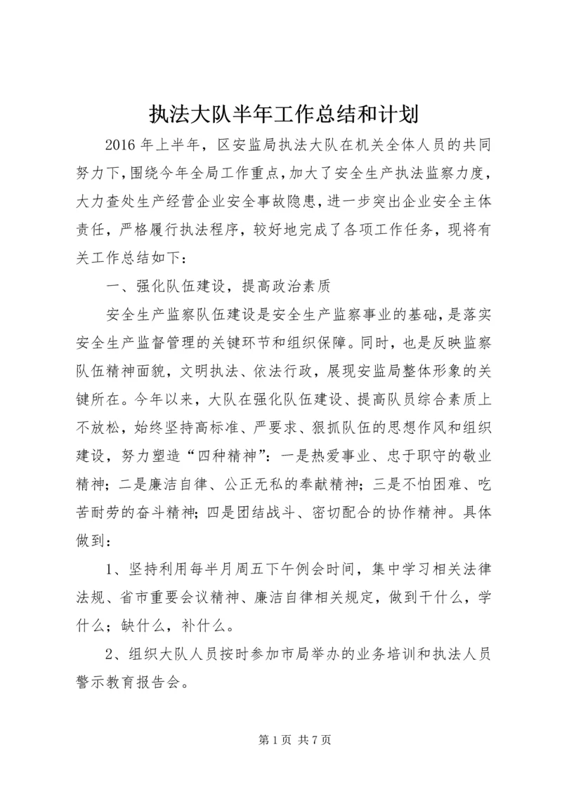 执法大队半年工作总结和计划_1.docx