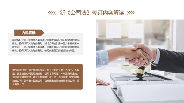 新《公司法》修订内容解读ppt课件模板