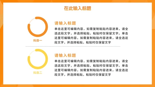 简约橙黄色高考心理辅导教育PPT模板