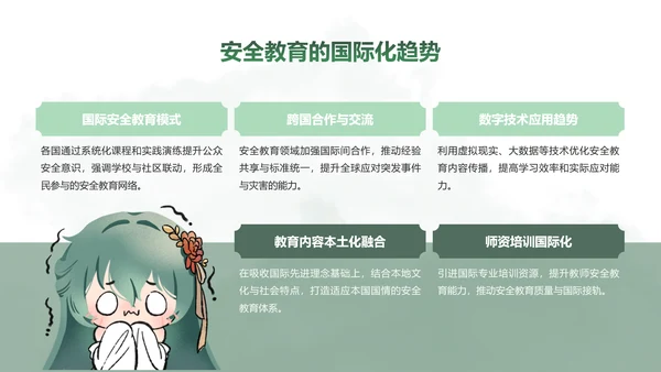 青黛此间水墨绿中国风安全教育