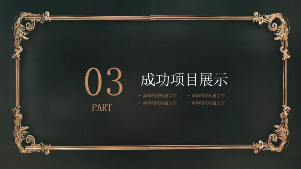 炫酷时尚黑金欧美风商业计划书通用PPT模板