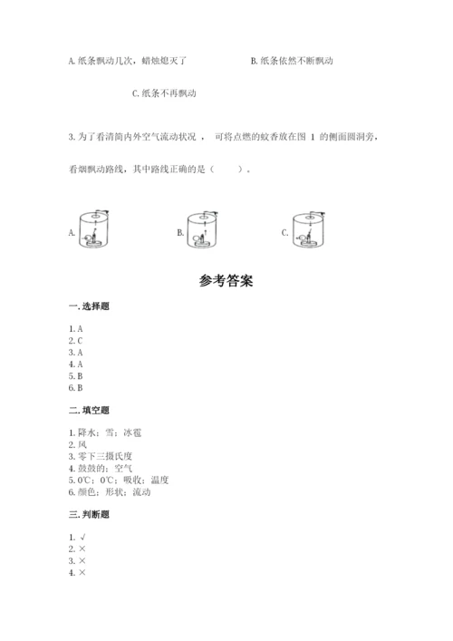 教科版小学三年级上册科学期末测试卷必考题.docx