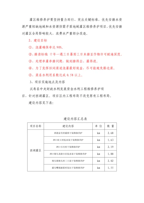 水利综合项目工程维修养护专项方案.docx