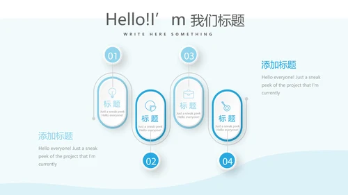 蓝色简约医生述职报告动态PPT