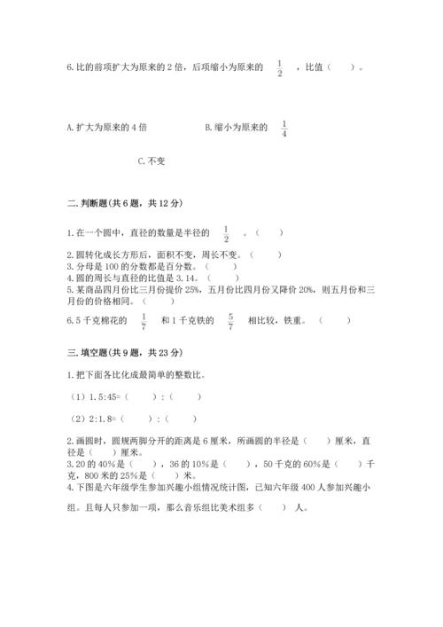 人教版六年级上册数学期末测试卷带答案（典型题）.docx