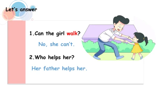 Module 7 Unit 2 This little girl can't walk 课件（共32