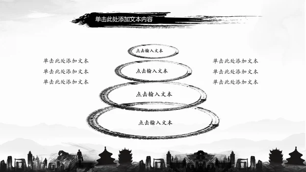 古典水墨城市工作总结PPT模板