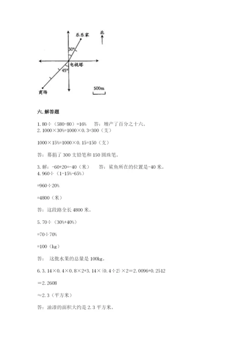 小学六年级下册数学期末卷及完整答案【考点梳理】.docx