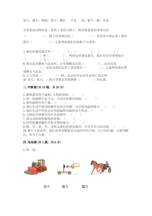 教科版二年级下册科学期末测试卷带答案（典型题）.docx