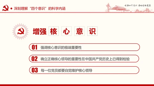 增强四个意识争做合格党员PPT模板