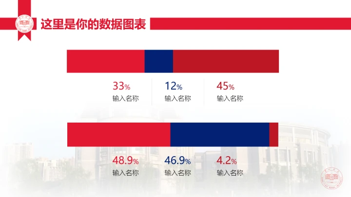 湖南第一师范学院专属学术汇报毕业答辩通用PPT模板