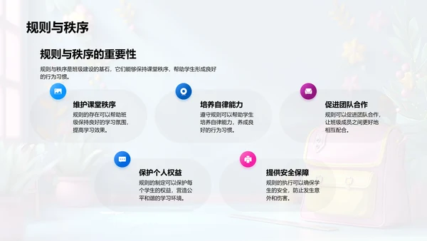 规则讲解班会PPT模板