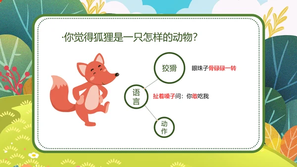 二年级语文《狐假虎威》PPT模板